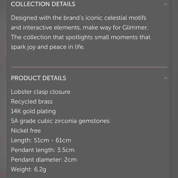 Sun and moon gold necklace - Picture 4 of 7